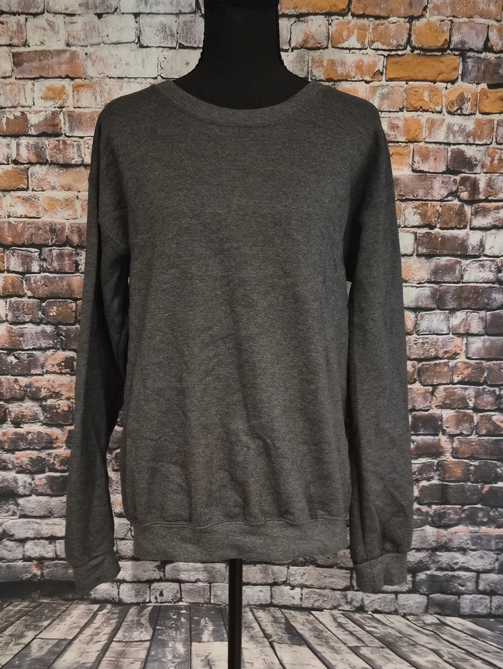 Athletic Works Men's Crewneck Sweatshirt in Charcoal Gray